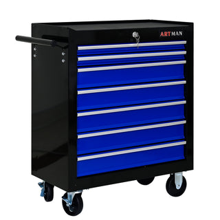 7 Drawers Multifunctional Tool Cart With Wheels