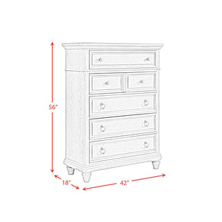 Whit-Ash - Panel Bedroom Set With Door Chest