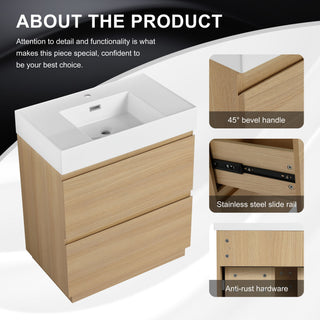 Modern Freestanding Bathroom Vanities With Single Sink Combo