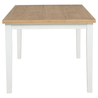Calloway - Rectangular Dining Table - Brown / White