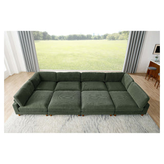 Modern Modular Sectional With Adjustable Back Support