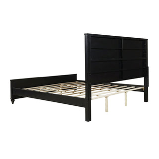 Fluted Platform Bed Frame, No Box Spring Needed