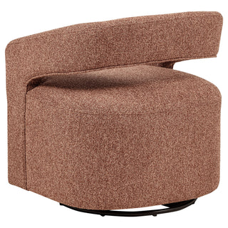 Brillia - Swivel Accent Chair - Burgundy