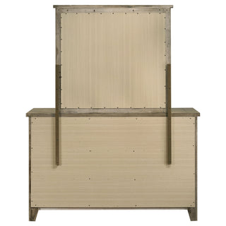 Pelton - 6 Drawer Dresser With Mirror - Oak