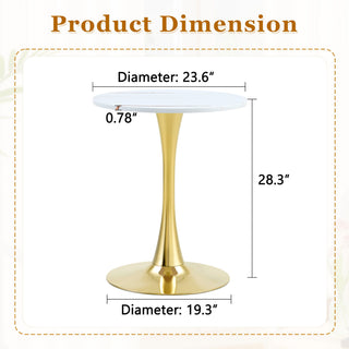 Round Dining Table With Thickened Top For Kitchen