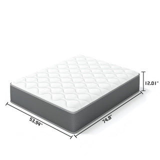 12" Hybrid Mattress With Individual Pocket Coils, Memory Foam