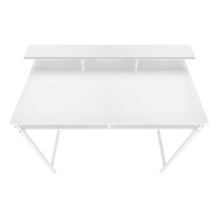 Computer Desk For Home Office, Standing, Storage Shelves, Laptop, Contemporary & Modern