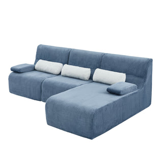 Oversized Sectional Sofa, Living Room Seating With Modular Design