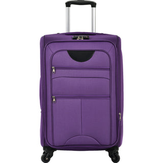 Softside Luggage Expandable 3 Piece Set Suitcase Upright Spinner Softshell Lightweight Luggage Travel Set