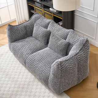 Comfortable Dual Beanbag Chair With High Resilience Foam Core For 2 People