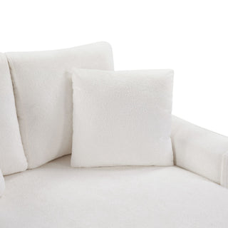 Modern Chaise Sofa With Hidden Storage For Living Room
