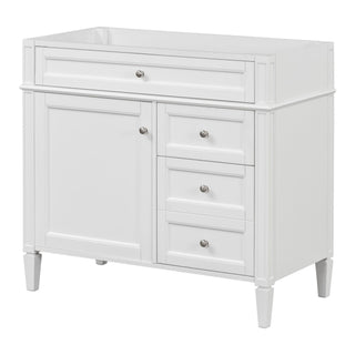 Bathroom Vanity With 2 Drawers And Tip-Out Drawer, Storage Cabinet