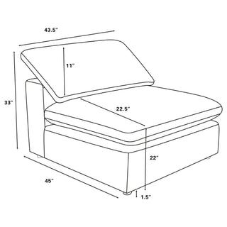 Segoura - 5 Piece Modular Sectional Sofa