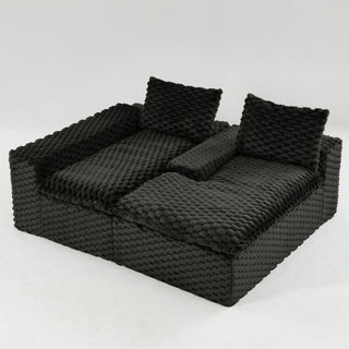 Modular Sofa, Convertible Twin Seat With Chaise Lounge