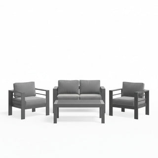 Outdoor Patio Set All-Weather With Thick Cushions
