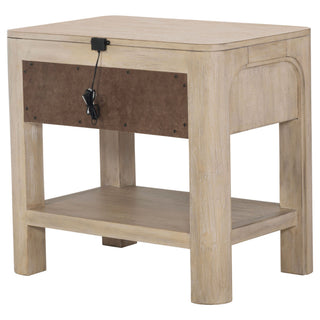Flores - 1 Drawer Nightstand With Dual USB Ports - Mango Color