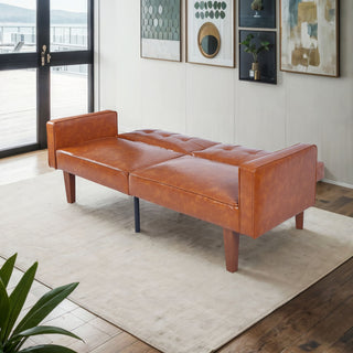 3 Position Split Back Futon Sofa Bed For Living Room