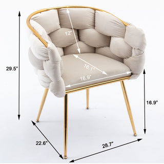 Luxury Modern Simple Leisure Single Sofa Chair Bedroom Lazy Person Household Dresser Stool Manicure Table Back Chair