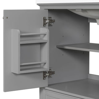 Modern Bathroom Vanity Base Only With Doors And Drawer