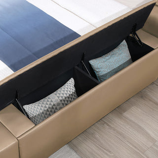 Zoya - Smart Multifunctional Bed, Built In Bluetooth Speakers, USB Charging