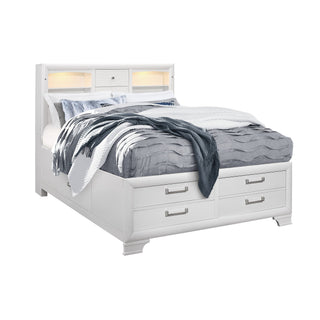 Civic - 5 Piece Storage Bedroom Set With Bookcase Headboard
