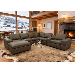 Modular Sectional With Large Square Arms, Custom Configuration