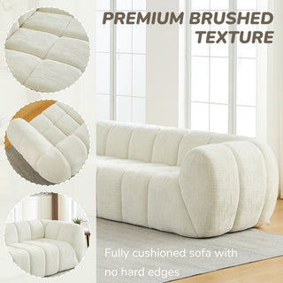 Modern Sofa With Piano Key Backrest
