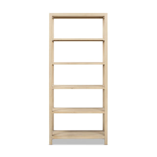 Ellis - 5 Shelf Open Frame Bookcase - Natural