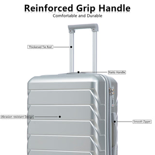 3 Pieces Set 20" / 24" / 28" Spinner Wheel Luggage With Combination Lock