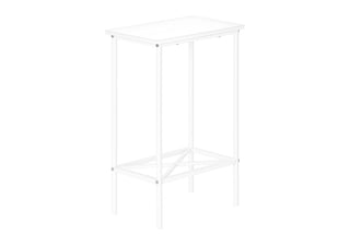 Accent Side Table, Narrow, Small, 2 Tier, Contemporary & Modern