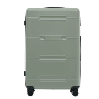 6 Piece Lightweight Hardshell Luggage Set With Double Spinner Wheels, Password Lock