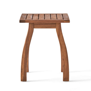 Kinesis - Outdoor Side Table With Slatted Top And Wood Frame