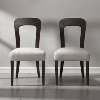 Upholstered Dining Chairs (Set of 2) - Gray