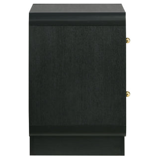 Burton - 2 Drawer Nightstand - Black
