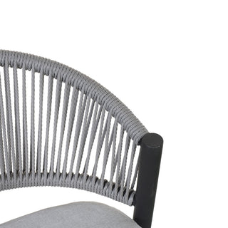 Outdoor 26" Counter Height Metal Frame Counter Stools With Scallop Shaped Backrest & Water Resistant Cushions