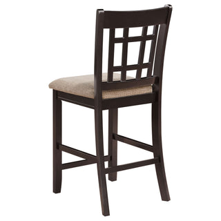 Lattice Back Counter Height Stools (Set of 2)