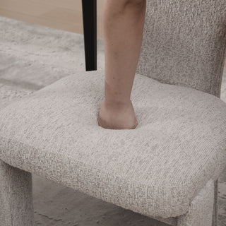 Armless Curved Back Accent Chairs