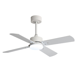 42" Ceiling Fan With Light And Memory Function, DC Reversible Motor, 4 Blades