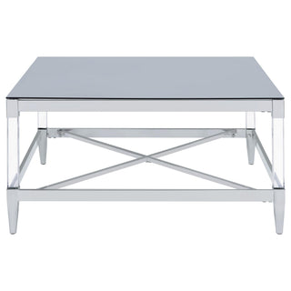 Wallingsford - 2 Piece Square Coffee And End Table Set - Chrome