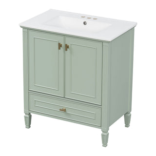 Freestanding Vanity With 1 Drawer & 2 Soft Close Doors With Door Mounted Storage