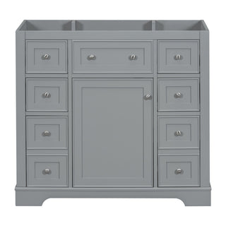 Modern Bathroom Vanity Base Only With 1 Cabinet And 6 Drawers