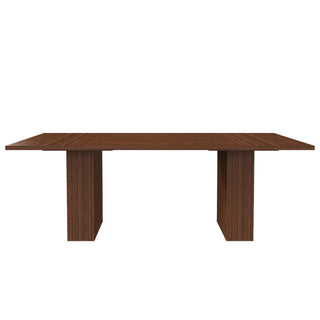 Rectangular Dining Table With Storage Base - Walnut
