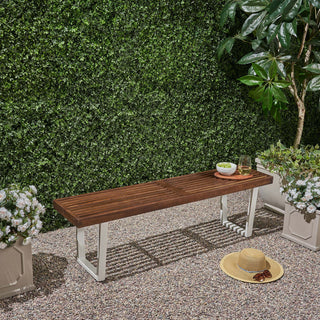 Intrinsic - Outdoor Dining Bench With Slat Top