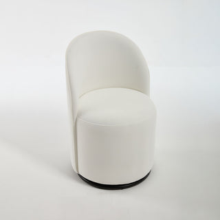 360 Degree Swivel Armless Dining Barrel Chair
