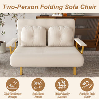 5 In 1 Convertible Sofa Bed For 2 With Adjustable Backrest