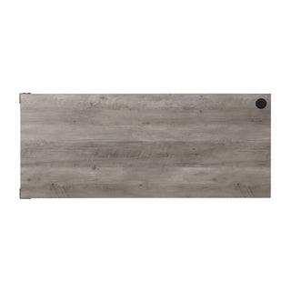 Zakawani - Writing Desk With Cabinet - Gray