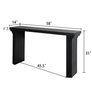 Console Table With Decorative Molding