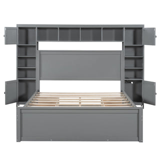 Bed With All In One Cabinet, Shelf And Sockets