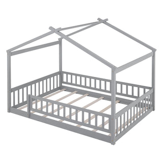 Bed House Bed Frame With Fence