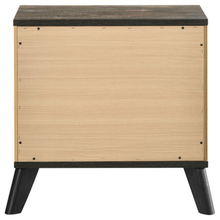 Georgina - 2 Drawer Nightstand - Natural Wood